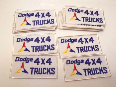 DODGE 4x4 TRUCKS Vintage Old Store Stock *15 Bulk Patches Patch Lot* free ship - Image 1 of 2