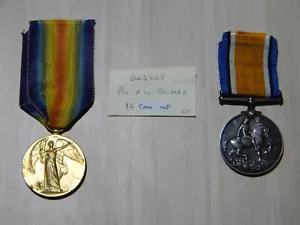 WW1 CEF MEDALS to 14th CANADIAN INFANTRY (GREY'S HORSE MILITIA MEMBER). - Picture 1 of 2