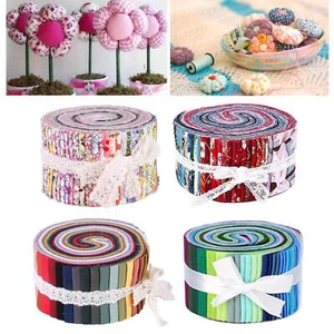 36 Colors Jelly Roll Fabric, Roll Up Cotton Fabric Quilting Strips, Fabric Jelly - Picture 1 of 13