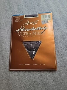 Vintage Hanes Absolutely Ultra Sheer Strumpfhose 1995 kaum schwarz Größe A 707 - Bild 1 von 5
