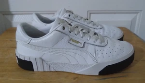Puma CALI 369155-04 White Leather Women's Trainers UK-5,5 - Picture 1 of 9