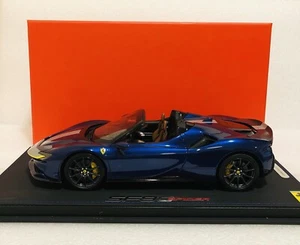 1/18 BBR Ferrari SF90 Spider Pack Fiorano Blue Elettrico LE 24 pcs With Case - Picture 1 of 12