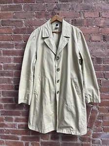 Vintage Barney’s New York Co-Op Men’s Trench, Sz Medium, Sand 100% Cotton Italy - Picture 1 of 11