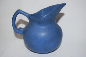 Niloak Pottery Medium Matte Blue Creamer  ca. 1940s 5" - Picture 1 of 4