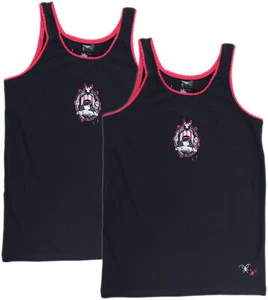 2 Stk. Schiesser Kinder Mädchen Unterhemden Tank Top SP74 " Rebella " - Bild 1 von 1