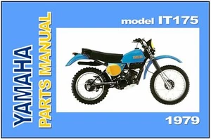 YAMAHA Parts Manual IT175 F 1979 Replacement Spares Catalog List IT175F - Picture 1 of 3