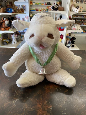 Vintage Baby Lamb Chop Puppet Christmas Angel Plush 1993 Shari Lewis 17" Plush Cover