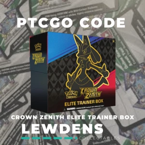 Crown Zenith - Eliter Trainer Box (ETB) - Pokemon PTCGO - Online Code Card - Picture 1 of 1