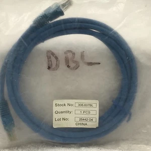 Nuovo in Confezione!!️Toppa Utp Cat5E Sagomata Blu Steren 7' 308-607BL - Foto 1 di 2