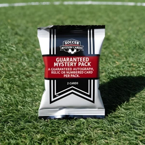 Soccer Mystery Card Pack - 3 Cards - 1 Guaranteed Auto, Relic or #'d Every Pack! - Picture 1 of 1