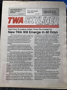TWA Skyliner Employee Newsletter July 22, 1994 - Airline - Picture 1 of 2
