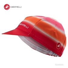Castelli DOLCE Cycling Cap SOFT ORANGE/HIBISCUS - One Size