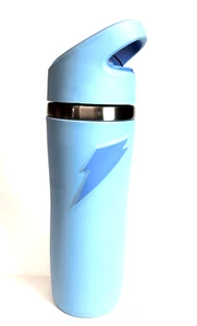 Botella de horas extras Gatorade 22 oz acero inoxidable tapa de pajita abatible azul aislada nueva con etiquetas - Imagen 1 de 6