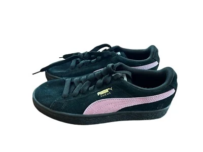 Puma  Suede Classic Women's Sneakers Black & Purple Lace Up NEW 5.5 - Image 1 of 4