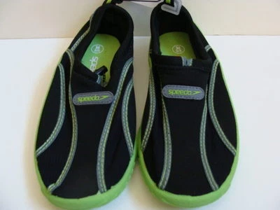 NEW Youth SPEEDO Water Shoes Size 2 3 Girls Boys Beach Swim Sandals Black NWT - Image 1 of 3