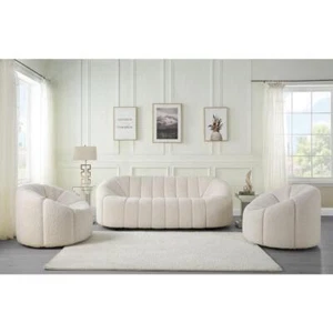 ACME Osmash Sofa, White Teddy Sherpa - Picture 1 of 1