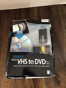 J Roxio Easy VHS to DVD Mac VHS Hi8 V8 Video to DVD or Digital Converter Sealed - Picture 1 of 4