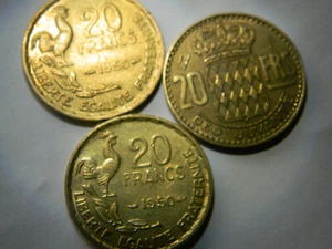 1950 20 Francs (1xG. Guiraud-1xGeorges Guiraud) - France / 1x20 Francs - Monaco - Picture 1 of 7
