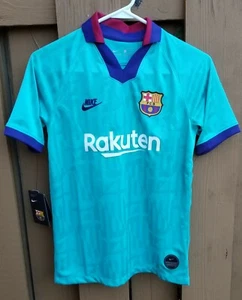 New Nike 2019-20 FC Barcelona YOUTH Third Soccer Jersey (AT2632-310) Size Large - Picture 1 of 6