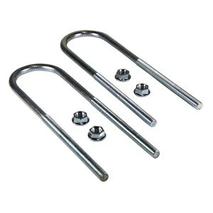 U-Bolts x 2 Mild Steel 75mm Inside diametre x 14mm thread 260mm long w/ nuts x 4 - Picture 1 of 1