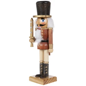 Brown & Gold Nutcracker With Sword. Christmas Home Décor Or a gift.  - Picture 1 of 3