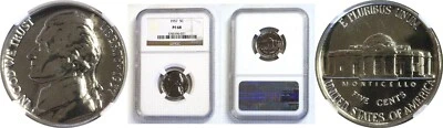 1957 5C Jefferson Nickel Proof NGC PF 68 - Image 1 of 3
