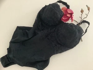200€ ULLA DESSOUS Bügel-Body abnehmbare Träger HEBE sexy Dekolleté 80 DD/E wNEU - Picture 1 of 11