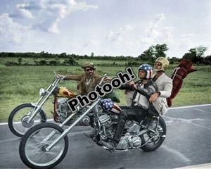 Easy Rider Bike Scene Celebrity REPRINT RP #5754 - Picture 1 of 1