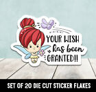 Your Wish Has Been Granted Chibi Die Cut Sticker Flakes - Set of 20