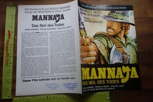 Alter Werberatschlag Kino Film MANNAJA Das Beil des Todes Sonja Jeannine O'Brien - Foto 1 di 2