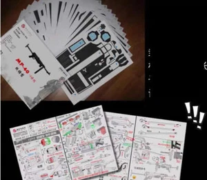 1:1 MP-40 MP40 Modello di carta fucile d'assalto modelli e kit fai da te NON SPARARE - Foto 1 di 1