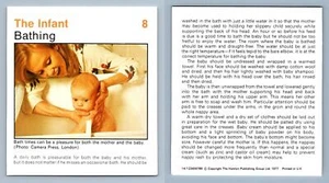 Bathing #8 Infant Home Medical Guide 1975-8 Hamlyn Card - Picture 1 of 1