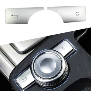 Para Mercedes Benz C E GLK CLS Clase W204 W212 Multimedia Botón Lentejuelas Cubierta 2x - Imagen 1 de 8