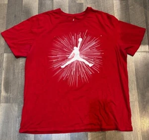 Michael Jordan T-Shirt Uomo Taglia 3XL Rosso - Foto 1 di 3