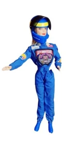 Barbie NASCAR 50th Anniversary Doll 1998 Blonde Mackie Face Coveralls Hat Helmet - Picture 1 of 5