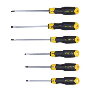 STANLEY STHT65242 6-Piece Cushion Grip Screwdriver Set multipurpose tool set - Picture 1 of 10