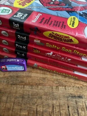 LeapPad Spiele 5 Stück Spider-Man, König der Löwen, Spongebob - Bild 1 von 4