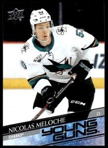 2020-21 Upper Deck Young Guns Nicolas Meloche Rookie San Jose Sharks #463 R8