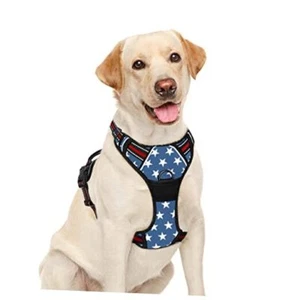 No Pull Dog Harness Step in Reflective Dog Harness with Front Clip Large Star - Picture 1 of 7