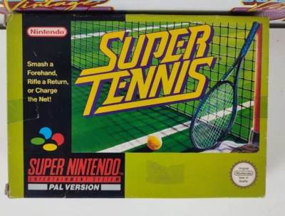 Super Tennis Gig Pal Version Super Nintendo (No Famicom) New Mib Deadstock 1992 - Image 1 of 4