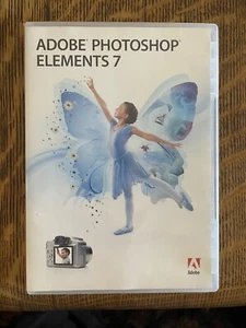 Adobe Photoshop Elements 7 CD ROM Big Box With Serial Number / Key Code - Picture 1 of 4