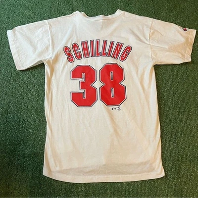 Vintage Boston Red Sox Curt Schilling #38 Russell Jersey Shirt - M - Image 1 of 4