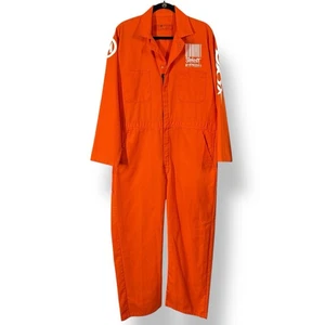 Vintage Slipknot Orange Maden Jumpsuit 2000 Ära XL Selten Nu Metal Sammlerstück - Bild 1 von 19