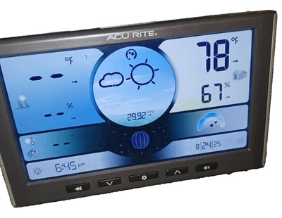 AcuRite Weather Forecaster Wireless Digital Color Display Base Unit 02099HD - Image 1 of 4