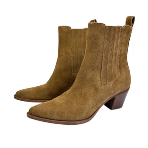 Dolce Vita Steffi Wildleder spitz zulaufend Stiefeletten braun Blockabsatz Damen 10M - Bild 1 von 9