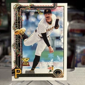 Paul Skenes 2025 Topps Holiday Image Variation Case Hit HIDDEN ELF SSP ⭐️ MINT - Picture 1 of 4