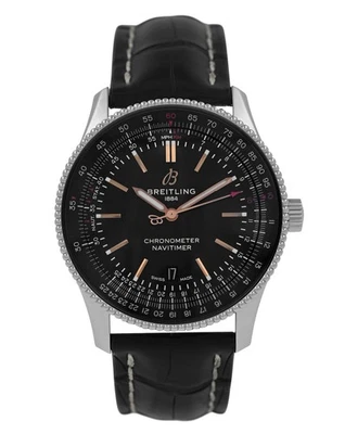 Breitling Navitimer A17326 Cronómetro Fecha Esfera Negra Acero 41MM Hombre Automático Foto 1 de 4