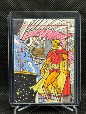 Tarjeta de boceto 2010 Marvel 70 aniversario SketchaFEX Jason Sobol Adam Warlock 1/1 Foto 1 de 2
