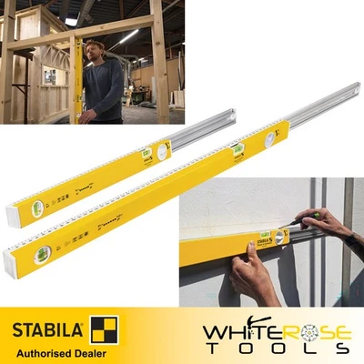 STABILA Type 80 T Telescopic Spirit Level Aluminium Profile Extending Levels - Image 1 of 4