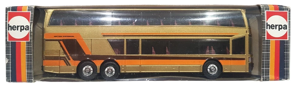 1:87 Scale Herpa 830461 Setra S228DT Double-Deck Coach - Gold - MIB - Image 1 of 1
